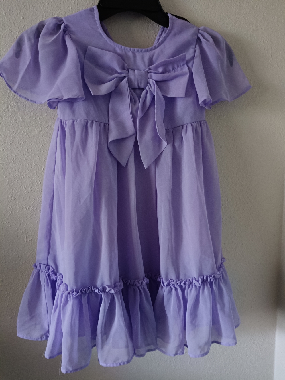wonder nation Lavender Bow-Detail Girls' Party Dress